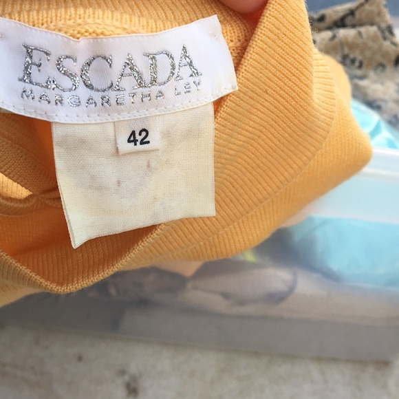 Escada yellow blouse 42 - Picture 5 of 5